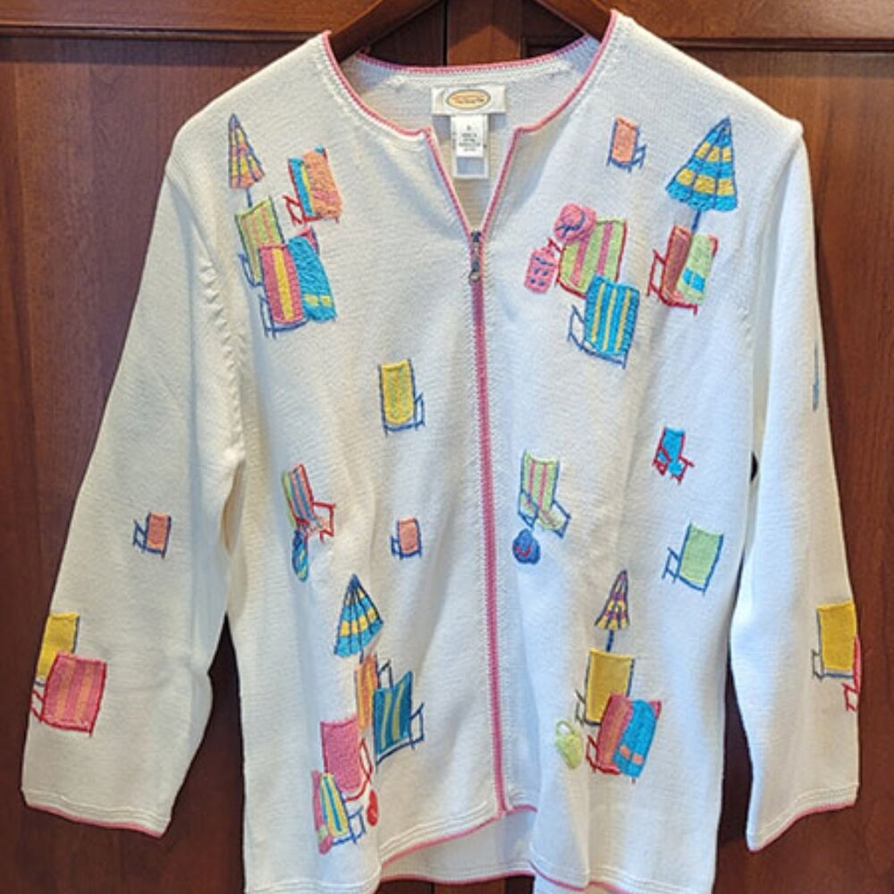 BRAND NEW Talbots - Zip-Front Sweater